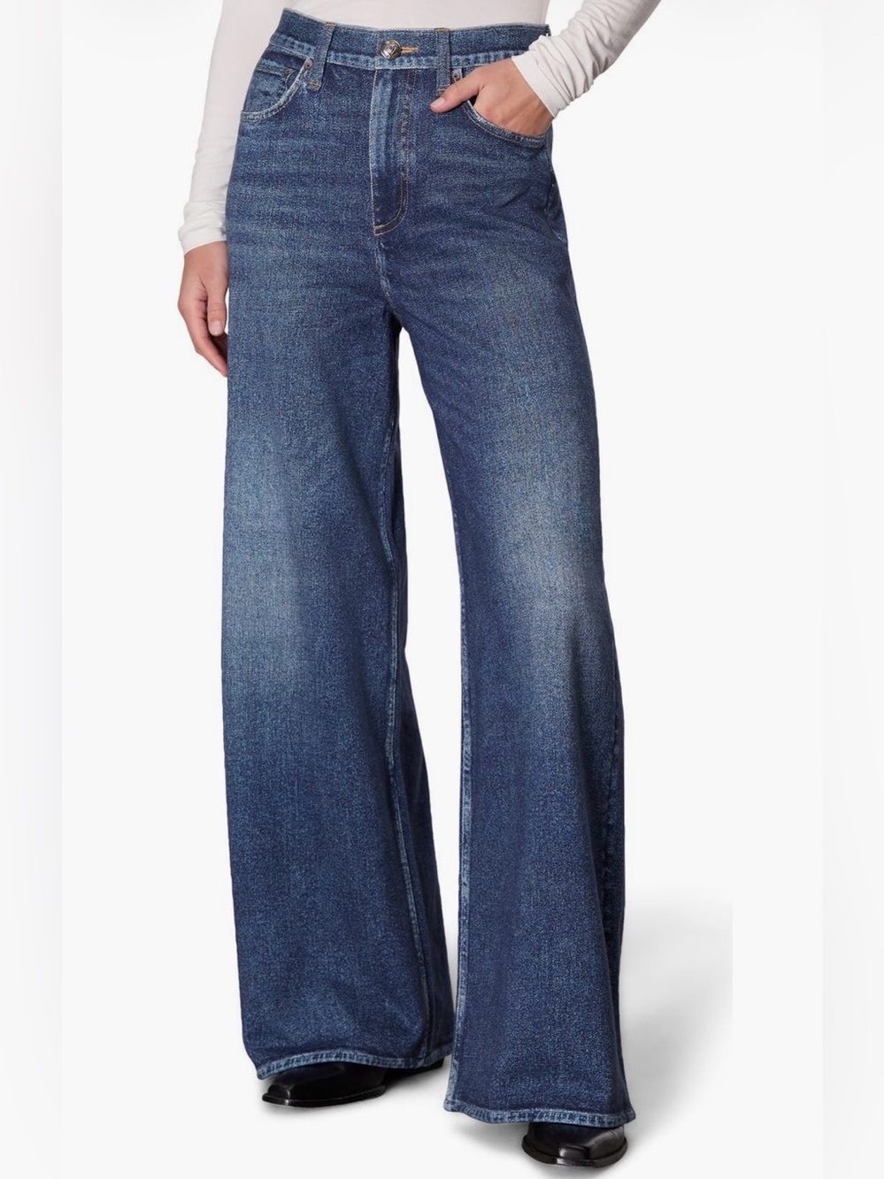 Rag & Bone Miramar Sofie High Waist Ankle Wide-Leg Pants size Sweatpant Jeans 26